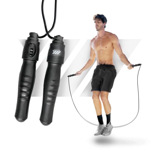 Corde à Sauter Noir avec Compteur