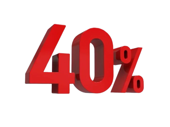 40%