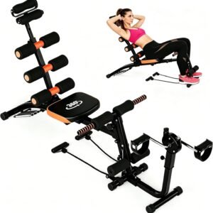 Banc d'entraînement abdominal 6en1 multifonction