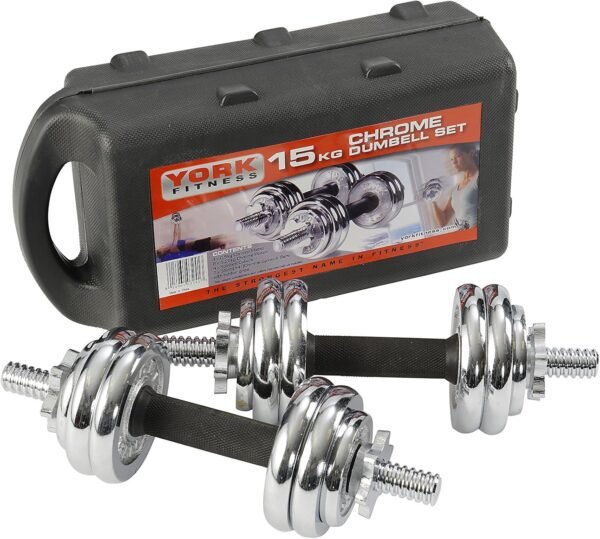 Kit Haltères 15 kg Chrome